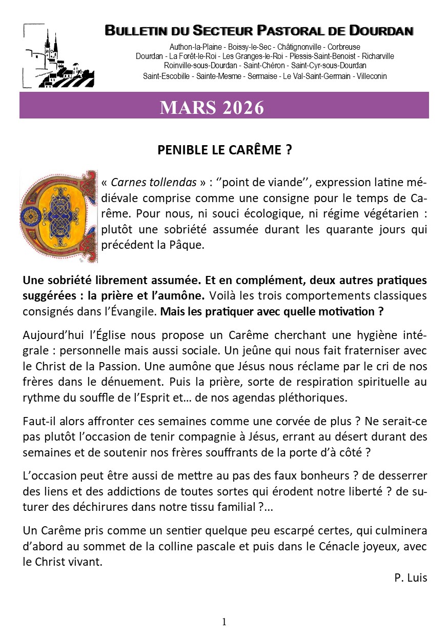 Bulletin complet de mars 2026