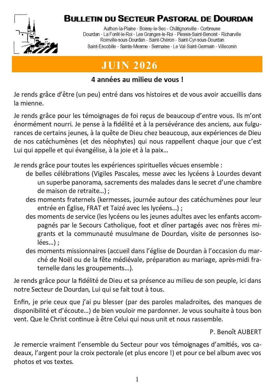 BULLETIN de JUIN 2026