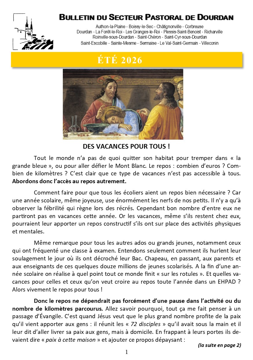 Bulletin de l’été